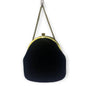 Vintage Paray Black Velvet Gold Chain Coin Purse