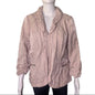 Chico’s Metallic Cringle Women’s Blush Pink Jacket Size Large
